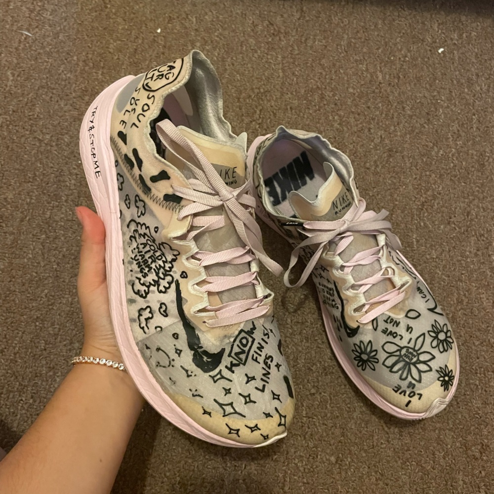 Nike Mens Zoom Fly Sp Fast White/Black-Pink Foam